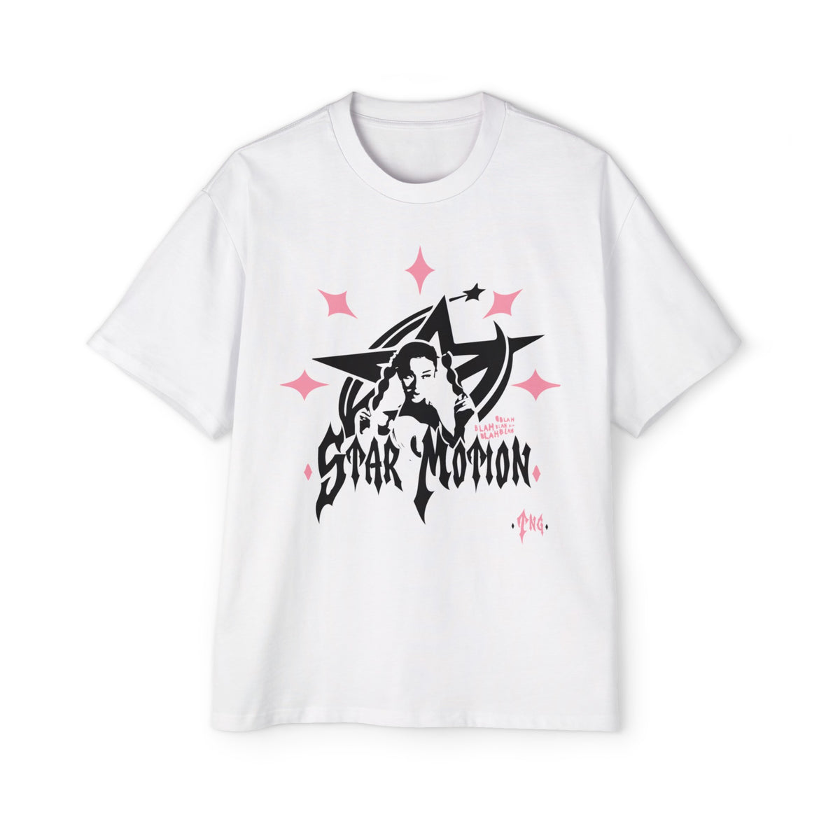 Star Motion Oversized T-Shirt - Pink