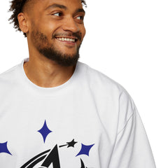 Star Motion Oversized T-Shirt - Blue